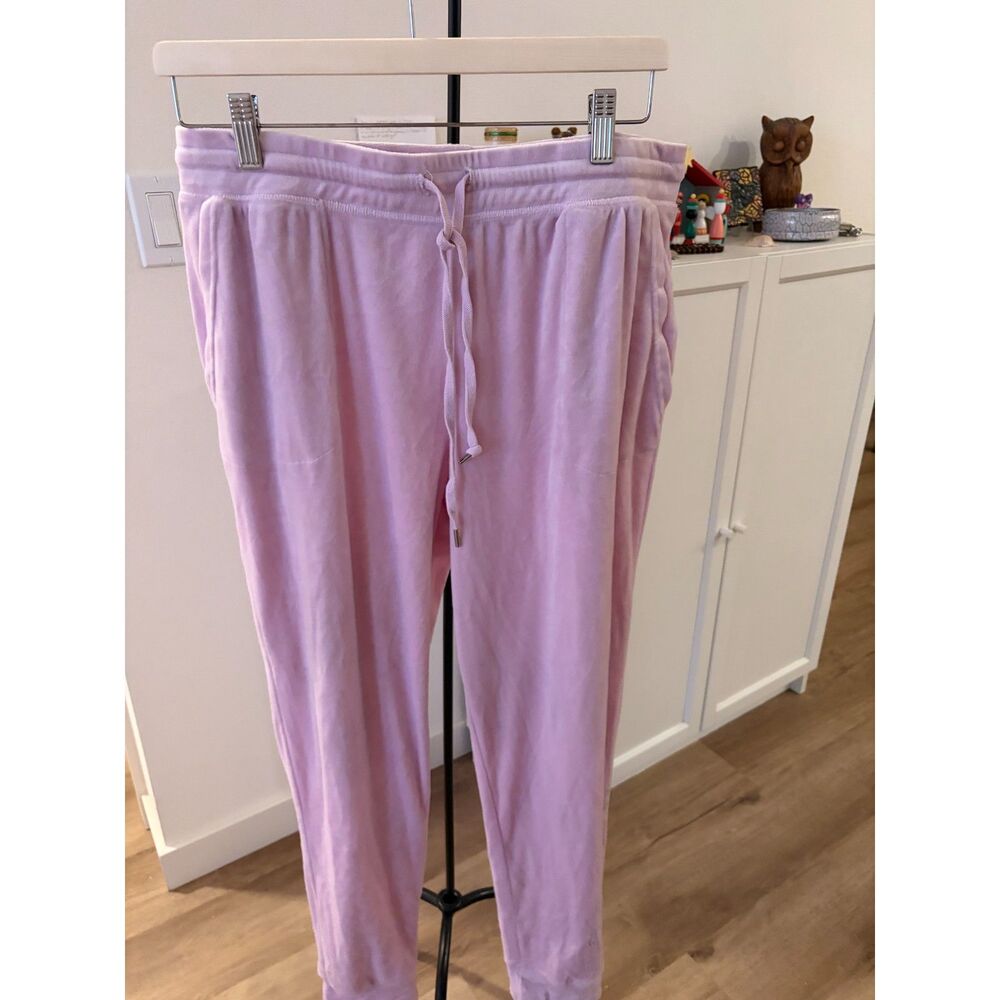 Juicy Couture Pink Velour Pajama Joggers - XL